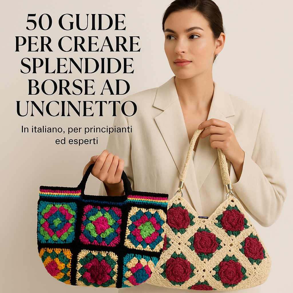 50 Guide per Creare Borse all'Uncinetto