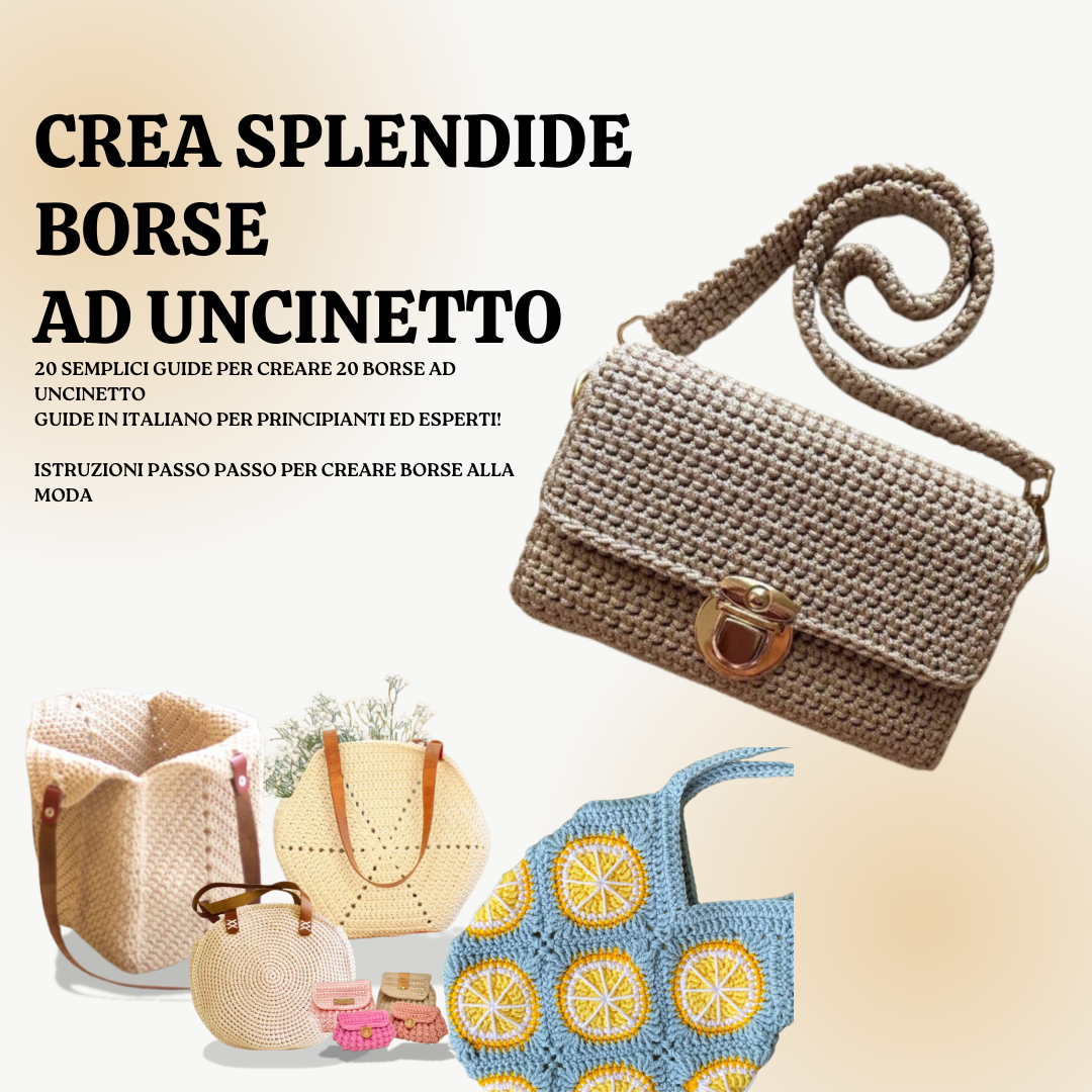 20 Guide per Creare Borse all'Uncinetto